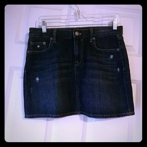 J crew cotton Jean mini skirt